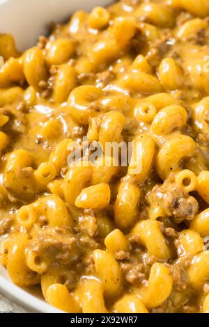 Homemade Chili Mac and Cheese Bake with Hamburger Stock Photo - Alamy