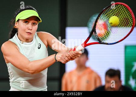 Eva LYS of Germany during the first day of the Roland-Garros 2025