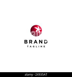Tomato Fruit Icon Simple Logo Design. Tomato Fruit Simple Icon Color Red with light dark depth so it looks alive. Stock Vector