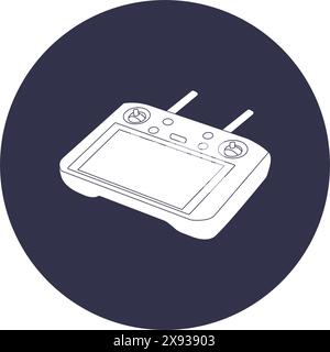 Remote control drone icon vector design template Stock Vector