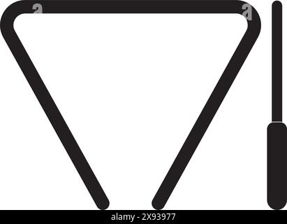 Triangle icon traditional musical instruments vector illustration ...