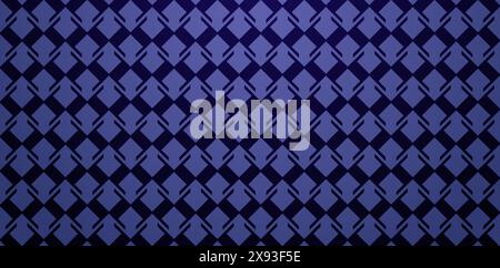 seamless geometric pattern dark blue and black background square shape for abstract illustration wallpaper, fabric, textile, book cover, wrapping Stock Vector