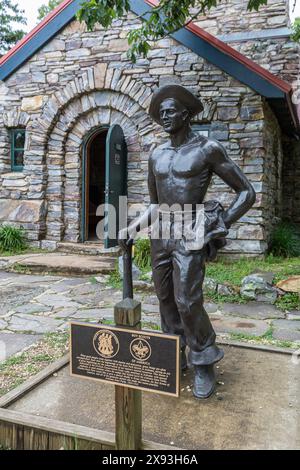 Civilian Conservation Corps (CCC) statue, Red Rocks Park, Jefferson ...