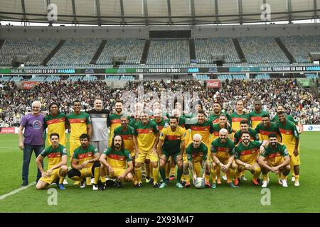 Rio de Janeiro, Brazil, May 27, 2024. Charity soccer match for the victims of the floods in Rio Grande do Sul, at the Maracanã stadium. friendly Stock Photo