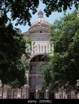 The Texas State Capitol is the capitol and seat of government of the American state of Texas. Located in downtown Austin, Texas. Stock Photo