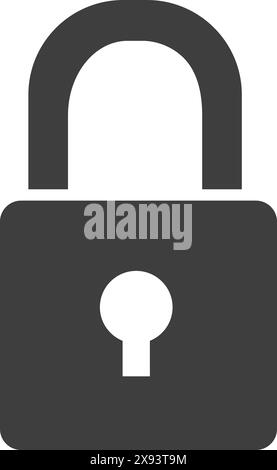 Padlock icon template black color editable. Padlock icon symbol Flat ...