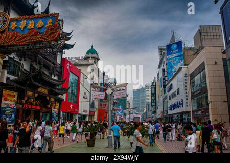 Pedestrian zone of Shenyang, Lianoning, China, Asia Stock Photo