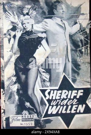 SHERIFF OF FRACTURED JAW, THE 002   - Vintage German Movie Poster Stock Photo