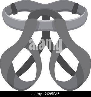 Flat design of binoculars icon, isolated on white, suitable for exploration and navigation themes Stock Vector