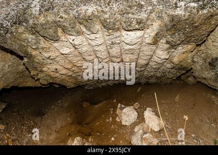 Old, ruined Japanese WW2 machine gun bunker on Gili Trawangan, Indonesia Stock Photo