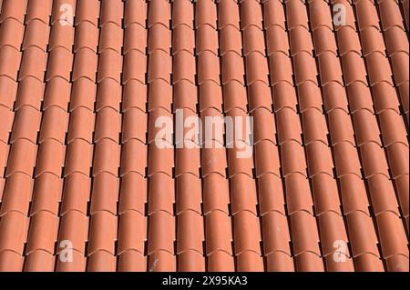 Orange Roof Tiles of Buildings in Dubrovnik Old Town Stock Photo