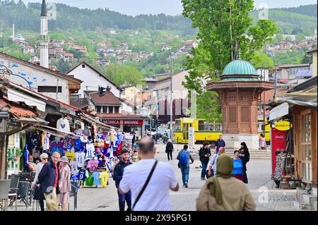 Bosnia and Herzegovina, Sarajevo : the old bazaar in the Muslim quarter ...