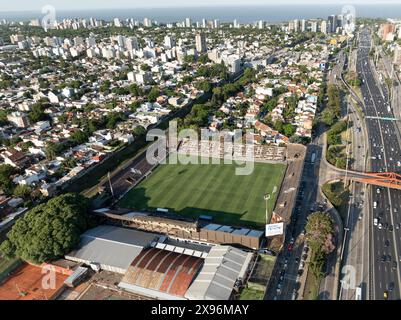 Buenos Aires, Argentina, February 6, 2023: Football stadium Platense. Platense Stadium. Platense Court. Stock Photo