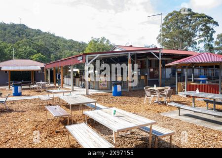 Australian rural cafe, the Grey Gum international cafe on Putty Road in the village of Putty, New South Wales,Australia Stock Photo