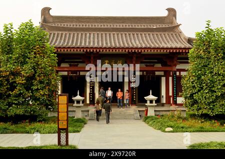 Giant Wild Goose Pagoda, Xian, Shaanxi, China Stock Photo