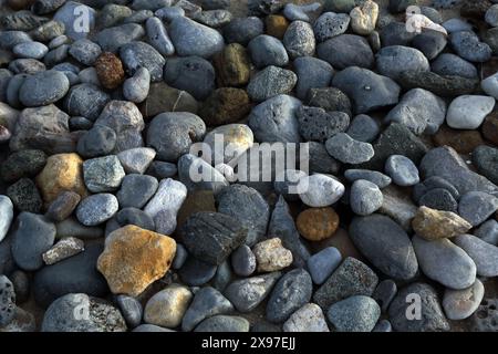 Close up of Rocks on a Beach in Muscat Oman Stock Photo