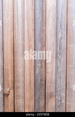 Outdoor weathered wooden cladding Stock Photo