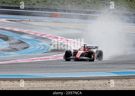 Testing PIRELLI tyre 2025  - FERRARI Charles Leclerc   at Circuit Paul Ricard, Castellet, FRANCE, 29/05/2024 Florent 'MrCrash' B. Stock Photo