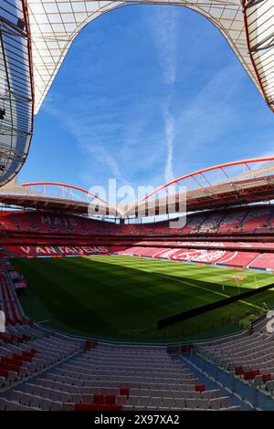 Estadio da Luz, the home stadium of SL Benfica is getting ready for new match day Stock Photo