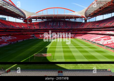 Estadio da Luz, the home stadium of SL Benfica is getting ready for new match day Stock Photo