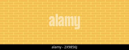 Golden brick wall background. Flat vector illustration Stock Vector