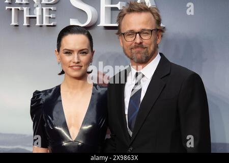 London, England, UK , 29 May, 2024. (L-R) - Daisy Ridley and Director Joachim Ronning (Joachim Rønning) attend The UK Gala Screening of 'Young Woman And The Sea' at Curzon Mayfair, London, England, UK on Wednesday 29 May, 2024.   Picture by Justin Ng/Retna/Avalon Stock Photo
