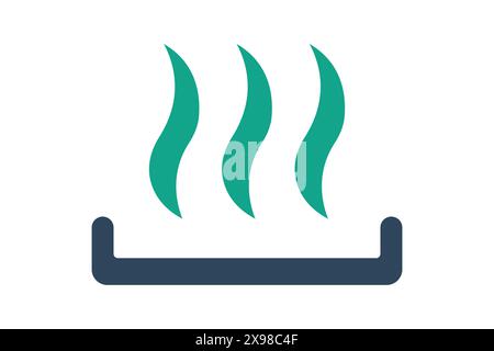 Heating icon. icon related to utilities. solid icon style. utilities elements vector illustration Stock Vector