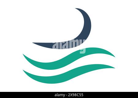 Wind icon. icon related to utilities. solid icon style. utilities elements vector illustration Stock Vector