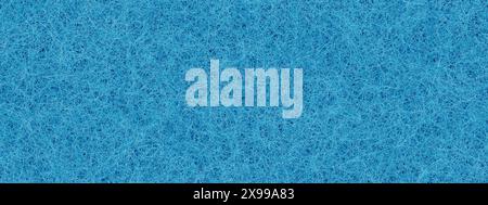 Pastel blue wool rug made of tangled fur as seamless pattern. Cozy felt carpet. Abstract vector uneven bg with hairball texture. Stock Vector