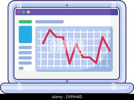 Heart cardiogram screen icon. Device for measuring activity of internal organs, medical stroked cartoon element for modern and retro design. Simple co Stock Vector