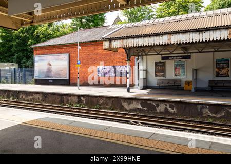 Winchester Railway Station.Winchester, Hampshire, England, United Kingdom. Stock Photo