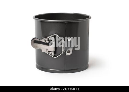Small baking dish with lockisolated on white background with clipping path Stock Photo