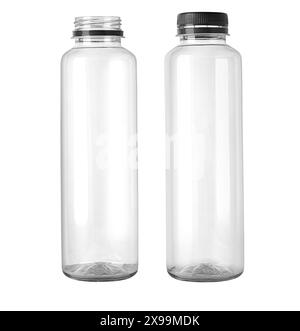 empty plastic bottle, isolated on white background Stock Photo - Alamy