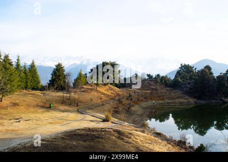 Trekking in ChoptaUttarakhand Stock Photo