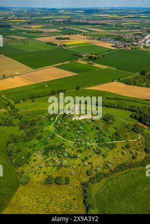 Desenberg Aerial view, Desenberg Castle on a volcanic cone, historical sight ...