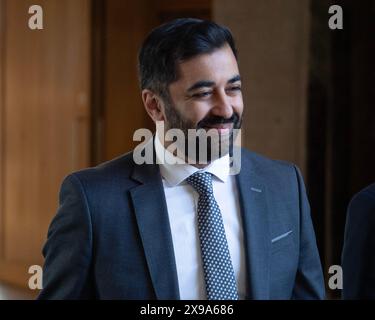 Edinburgh, UK. 30th May, 2024. PICTURED: Scenes inside The Scottish Parliament at Holyrood at the weekly session of First Ministers Questions on the day after which Parliament voted sanctions against Michael Matheson MSP over an almost £11k iPad phone bill. Credit: Colin D Fisher Credit: Colin Fisher/Alamy Live News Stock Photo