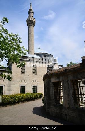 Located in Istanbul, Turkey, the Kara Ahmet Pasha Mosque and Tomb was built in the 16th century by Mimar Sinan. Stock Photo