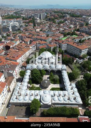 Located in Istanbul, Turkey, the Kara Ahmet Pasha Mosque and Tomb was built in the 16th century by Mimar Sinan. Stock Photo