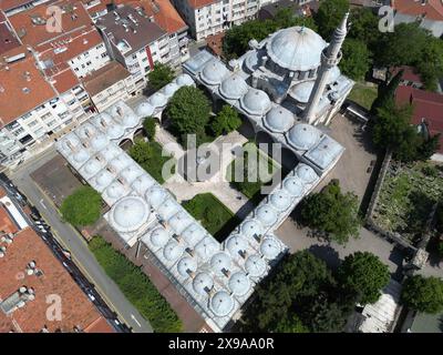 Located in Istanbul, Turkey, the Kara Ahmet Pasha Mosque and Tomb was built in the 16th century by Mimar Sinan. Stock Photo