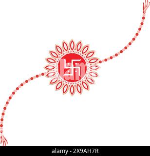 Rakhi for Raksha bandhan festival decoration, greeting card, banner, poster Stock Vector