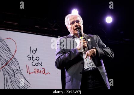 Roberto Salis, father of Ilaria Salis, the Italian candidate for the European Parliament detained in Hungary. Stock Photo