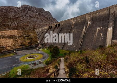 Reservoir Ben Crom Dam Moure Mountains Lake Northern Ireland UK Europe Stock Photo