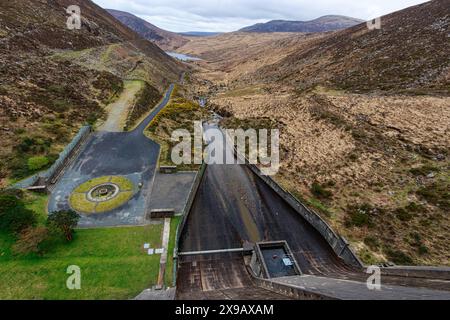 Reservoir Ben Crom Dam Moure Mountains Lake Northern Ireland UK Europe Stock Photo