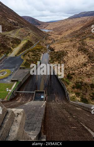 Reservoir Ben Crom Dam Moure Mountains Lake Northern Ireland UK Europe Stock Photo