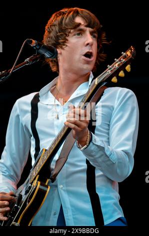 Miles Kane, V2012, Hylands Park, Chelmsford, Essex, Britain - 19 August 2012 Stock Photo