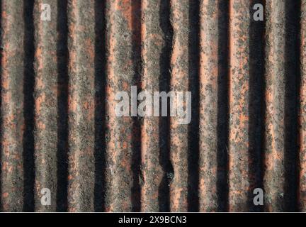 Red ribbed brick wall texture background with mortar joints Stock Photo ...