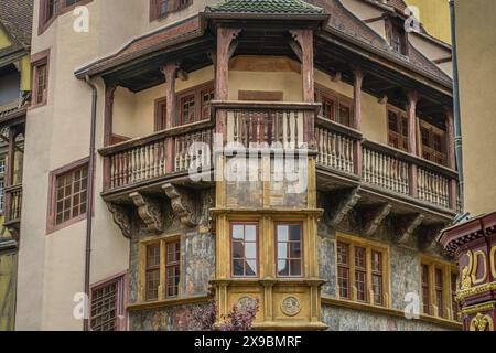 Maison Pfister, Rue des Marchands, Altstadt, Colmar, Elsass, Frankreich Stock Photo