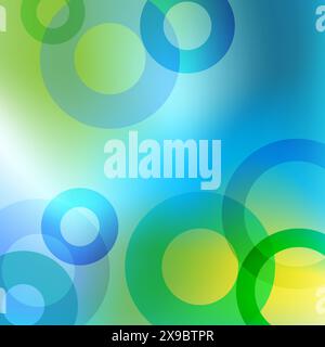 Abstract background template banner. Web design template. Circles. Stock Vector