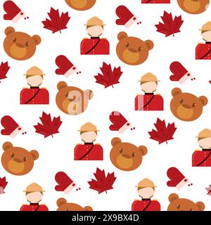 Canada icon pattern background Vector illustration Stock Vector Image ...