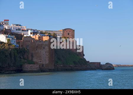 The Kasbah of the Udayas on the edge of the River Bou Regreg in Rabat, Morocco. Stock Photo